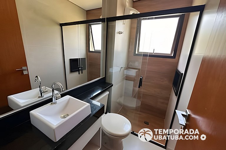 Cobertura piscina aquecida 42A - Temporada Ubatuba