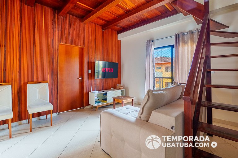 25T – Cobertura entre 3 melhores praias de Ubatuba